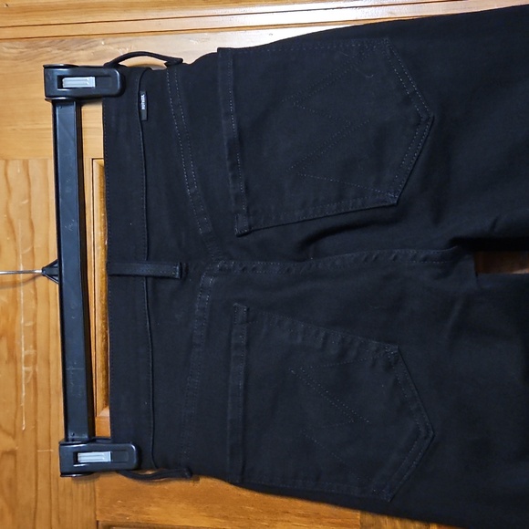 NWOT MOTHER The Tomcat Ankle Black Denim Buttonfly Stretch Jeans - Picture 10 of 16